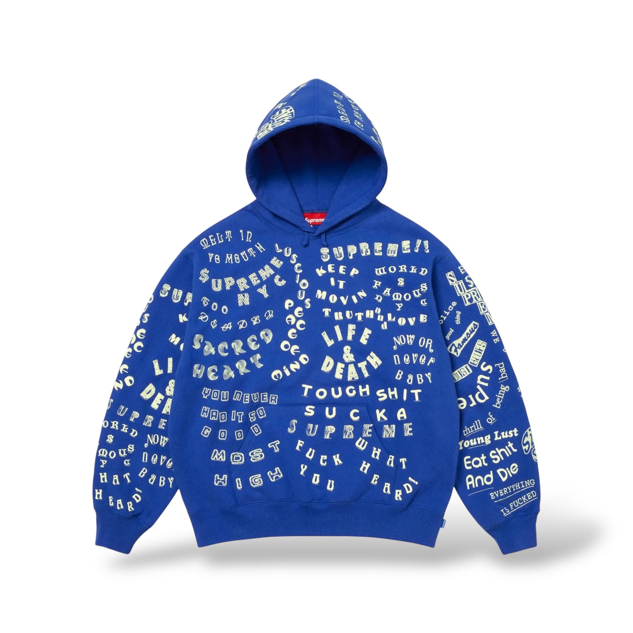Supreme Too Deadly Hoodie- Royal