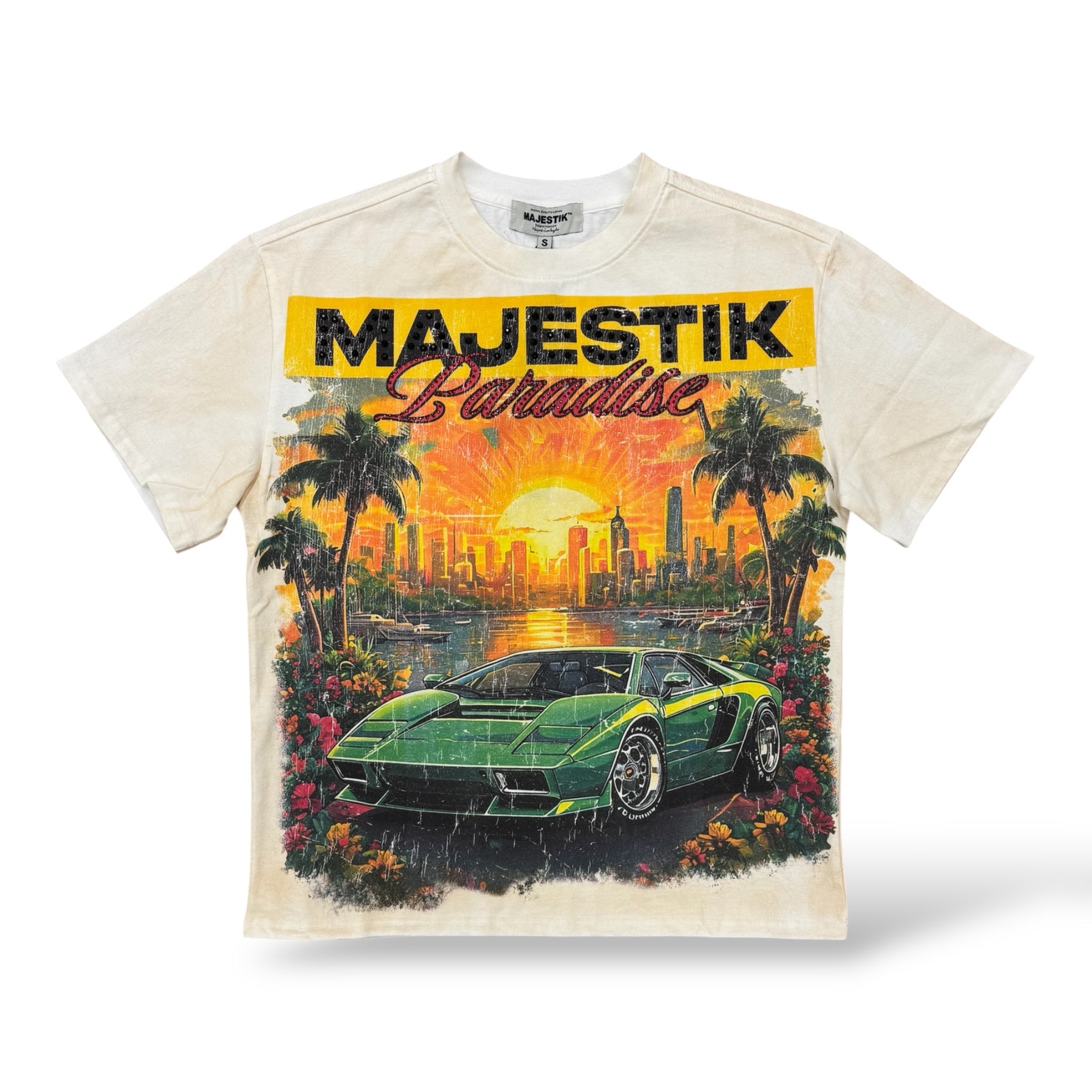 Majestik Paradise T-shirt- Eggshell