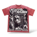 VTilted 'Damage' Tee- Berry