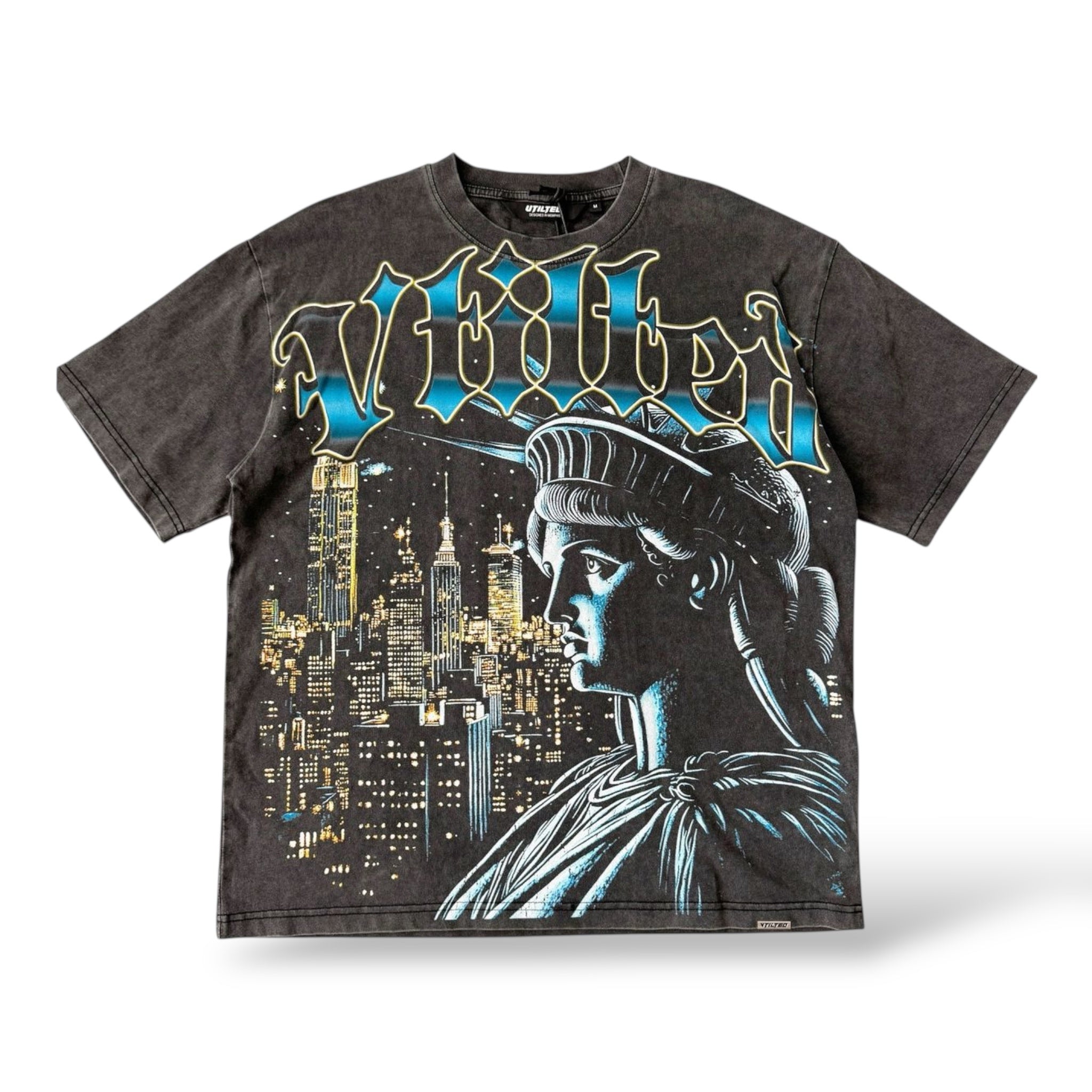 VTilted 'Star Nights'  Tee- Grey Wash