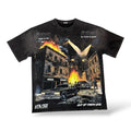 VTilted 'Siege' Tee- Black Wash
