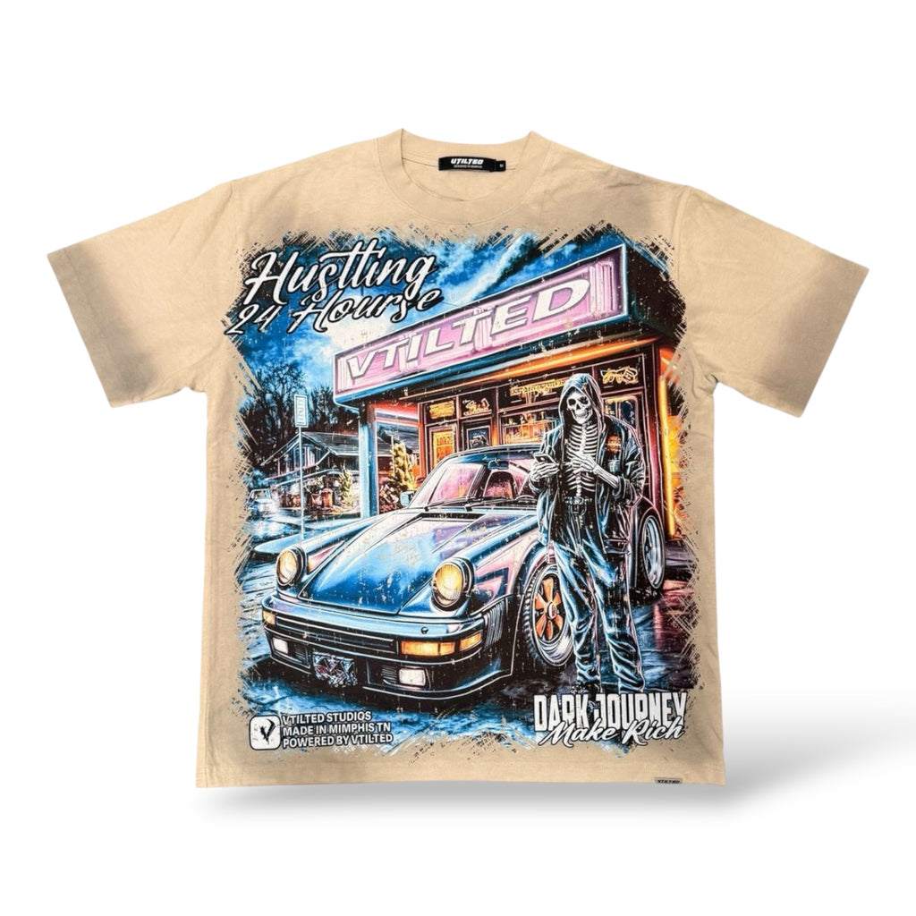 VTilted 'Day2Day' Tee- Cream