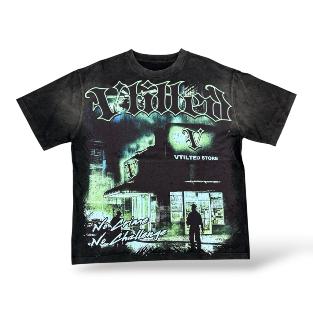 VTilted 'V Store' Tee- Blk