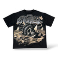 VTilted  'Deserted' Tee- Jet Black