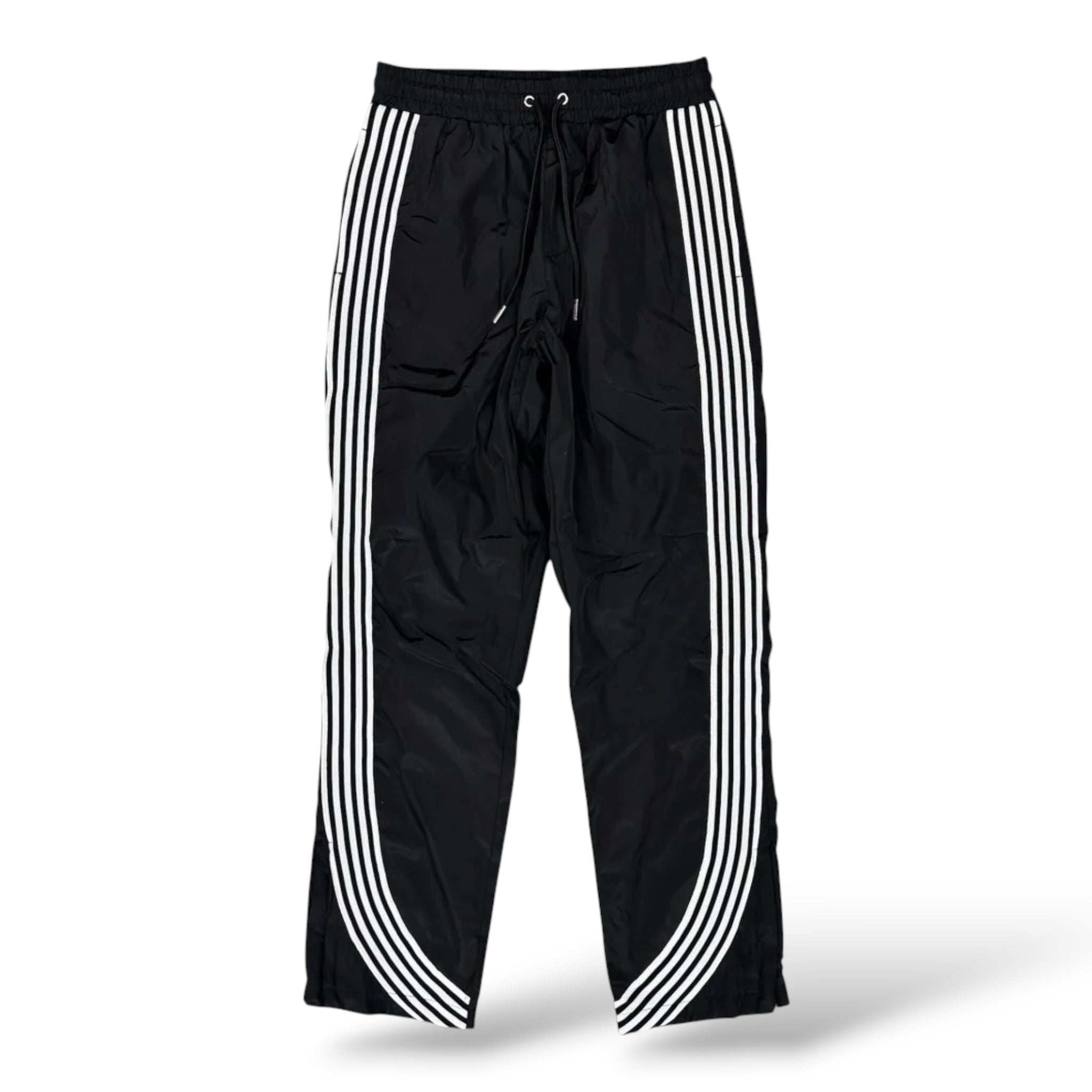 Kindred Nylon Stripe Relax Pants- Black