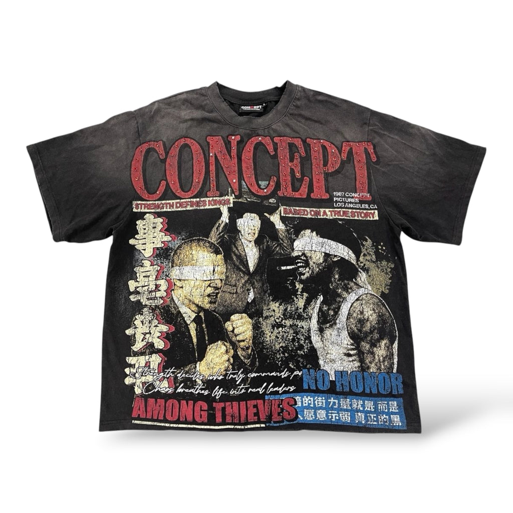 Concept LA  'No Honor' T-Shirt- Black Wash