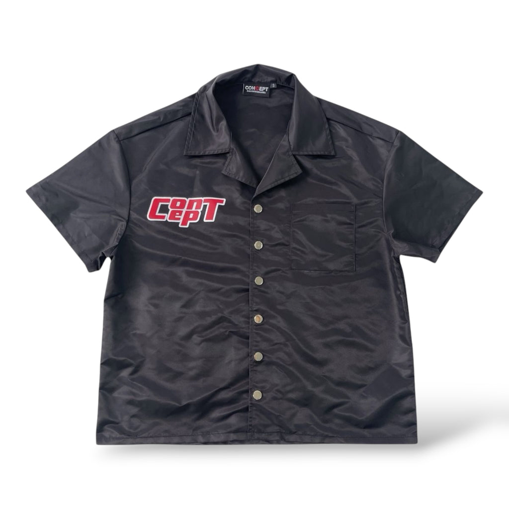 Concept LA 'Concept 11 Top' Button Up Shirt- Black/Red