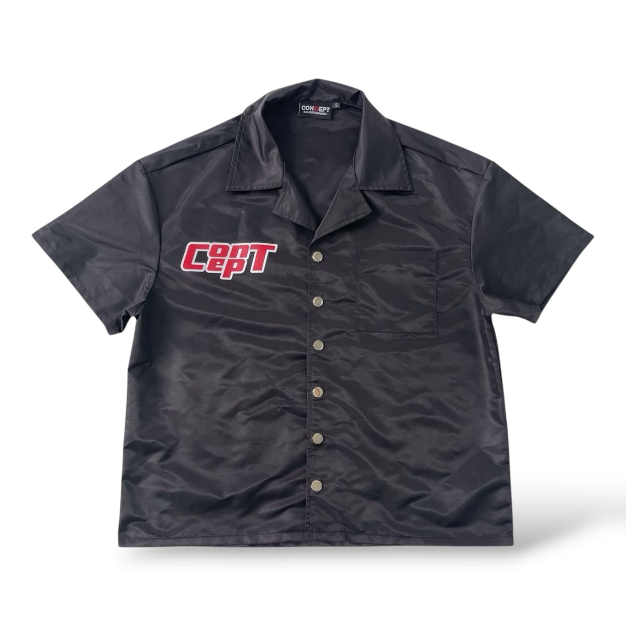 Concept LA 'Concept 11 Top' Button Up Shirt- Black/Red