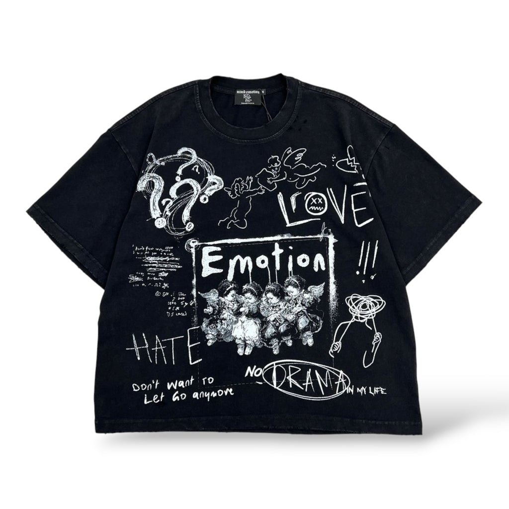 Mixed Emotion Chaos T-Shirt- Black