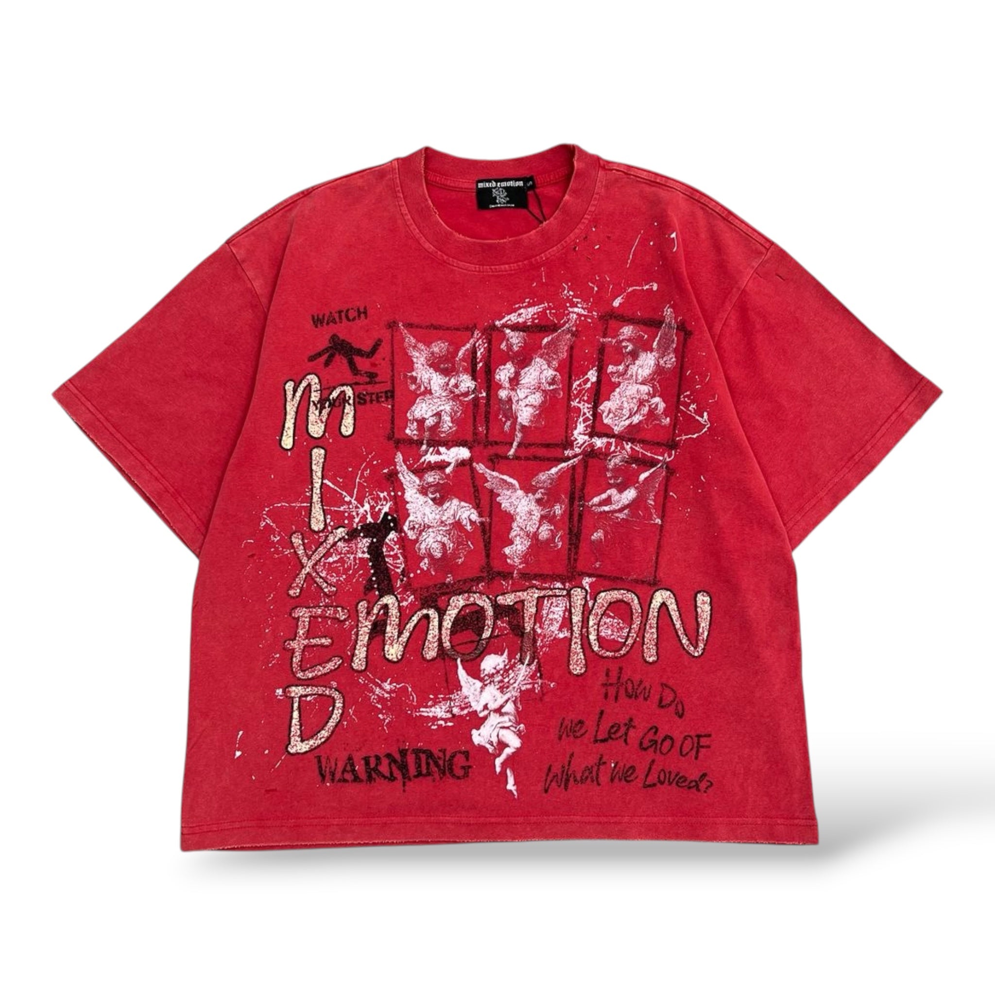 Mixed Emotion Crimson T-Shirt-Red