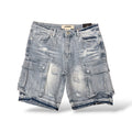 PJ MARK Cargo Jean Shorts- Ice