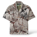 Reason 'Snow Panther Tapestry Leisure' Button Up Shirt (628T)- Cream