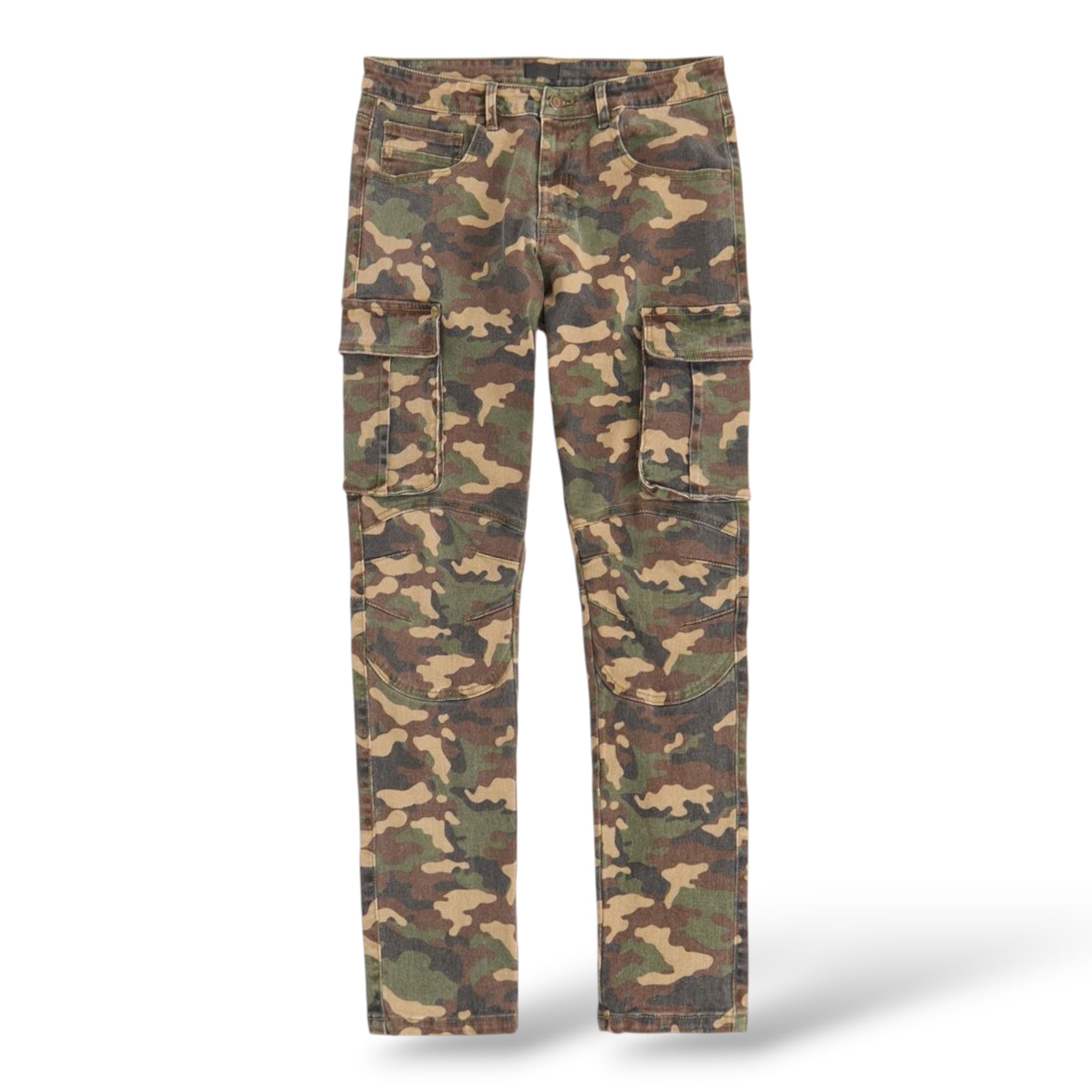 Reason 'Camo Cargo' Skinny Fit Denim Pants (203)- Camo