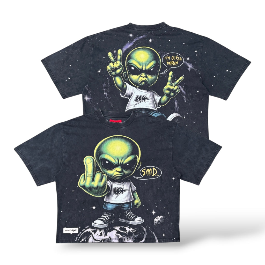 WrathBoy Ufo T-Shirt-Black