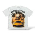 Order Within Chaos 'Smoken Skull' T-Shirt- White
