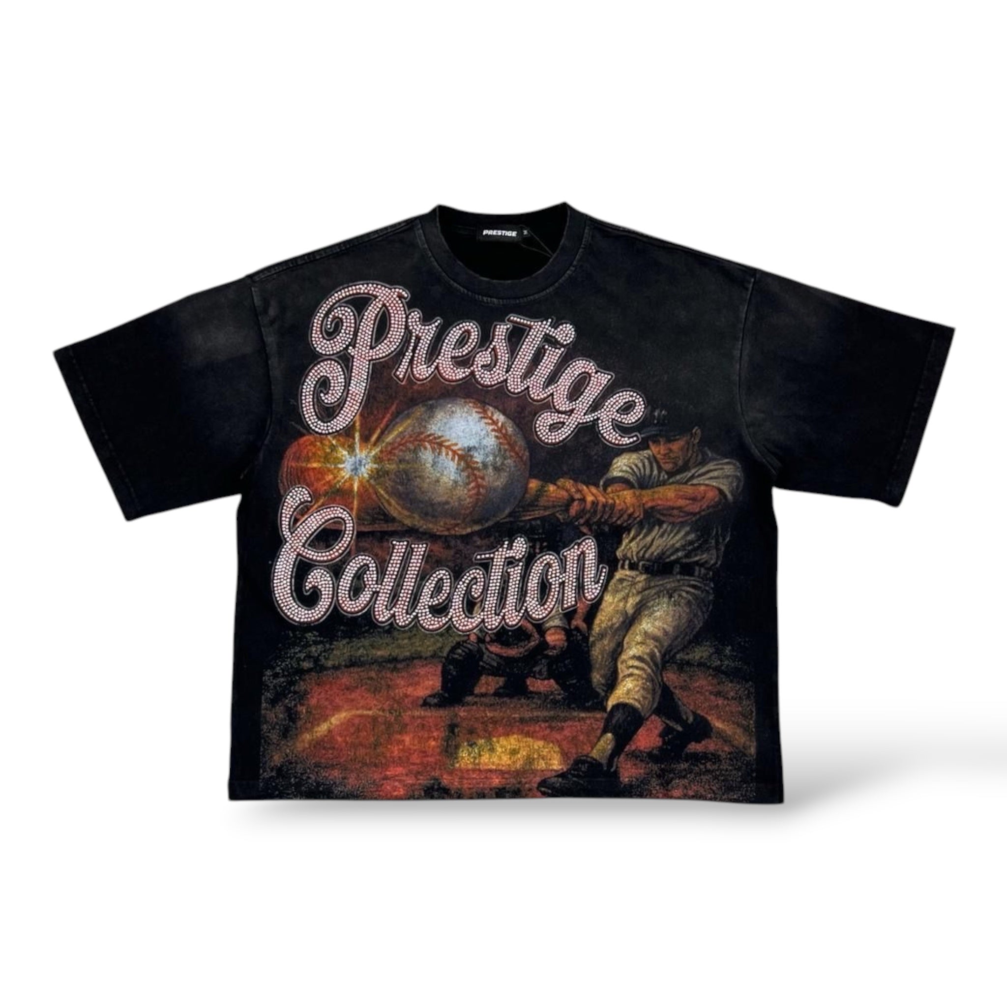 Prestige 'Home Run' T-Shirt- Black Wash