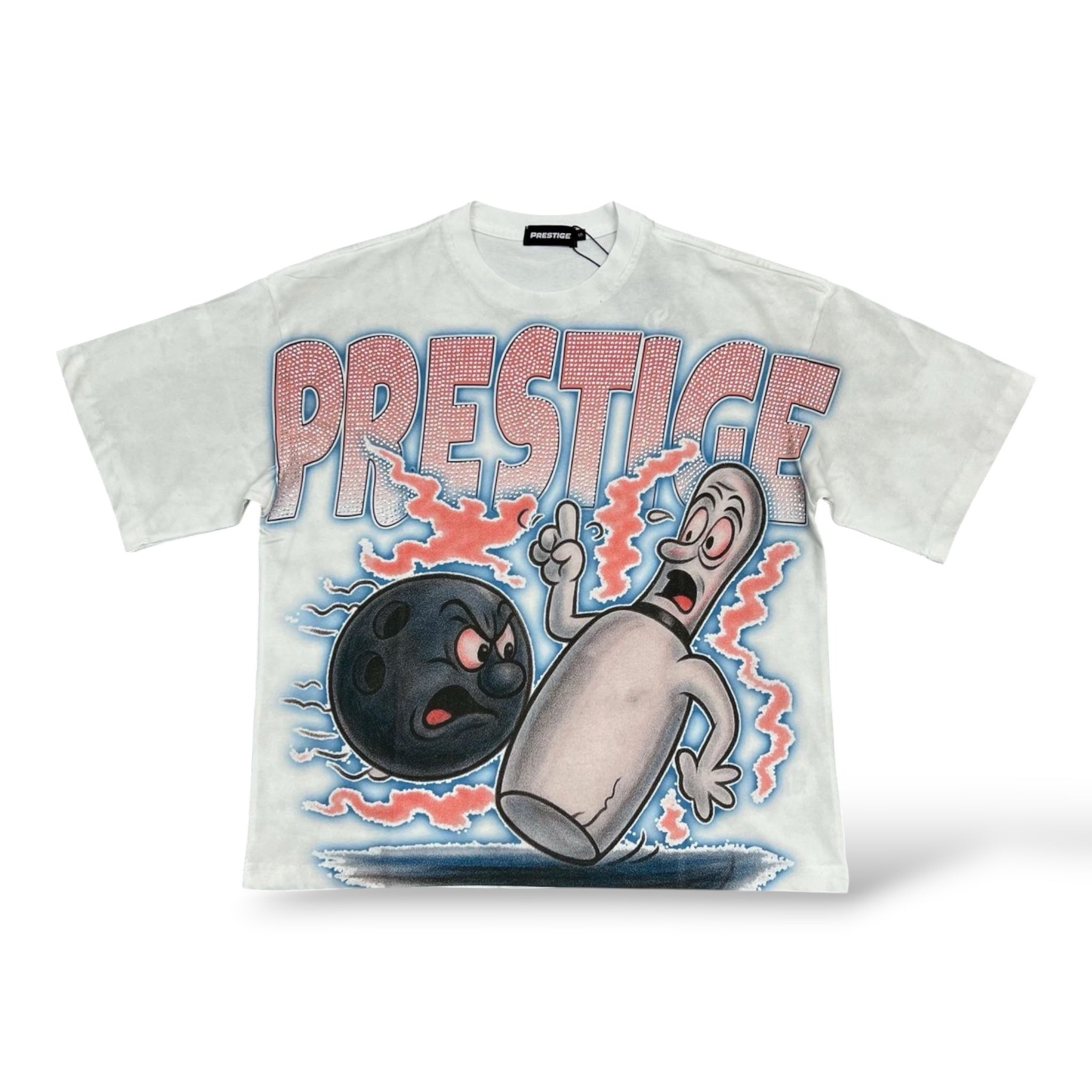 Prestige 'Bowling Ball' T-Shirt- White