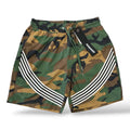 Kindred Striped Nylon Shorts- Green Camo