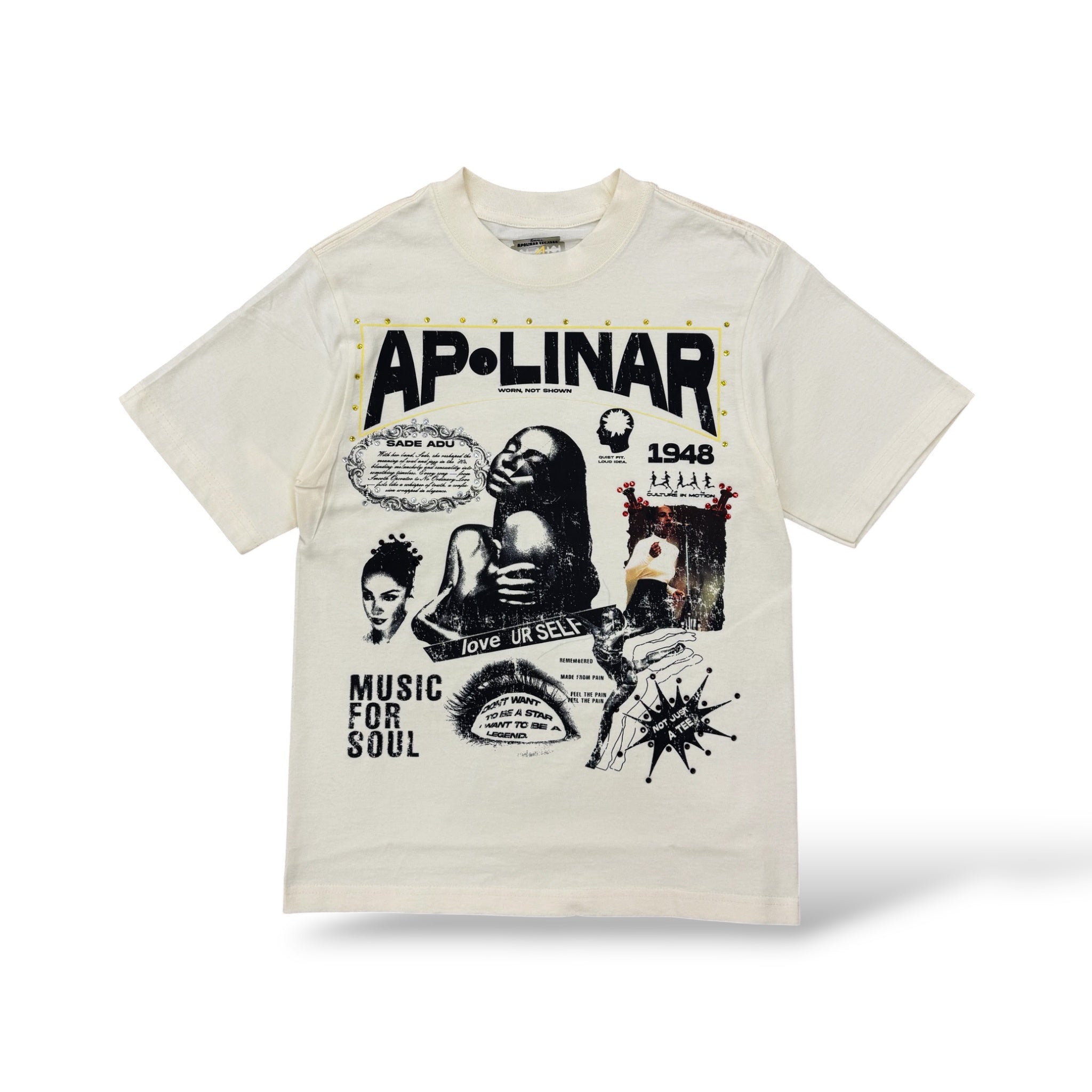 Apolinar 'Worn Not Shown' T-Shirt- Cream
