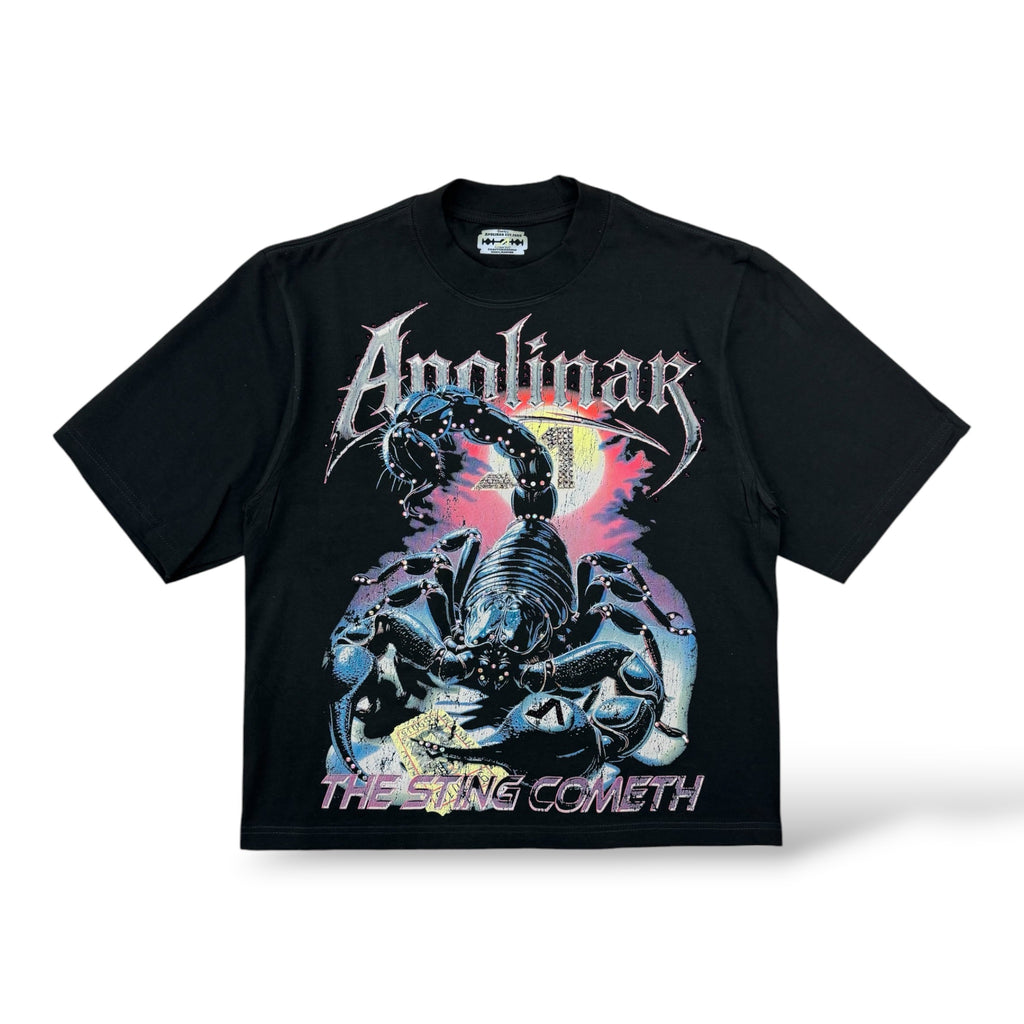 Apolinar 'The Sting Cometh' T-Shirt- Black