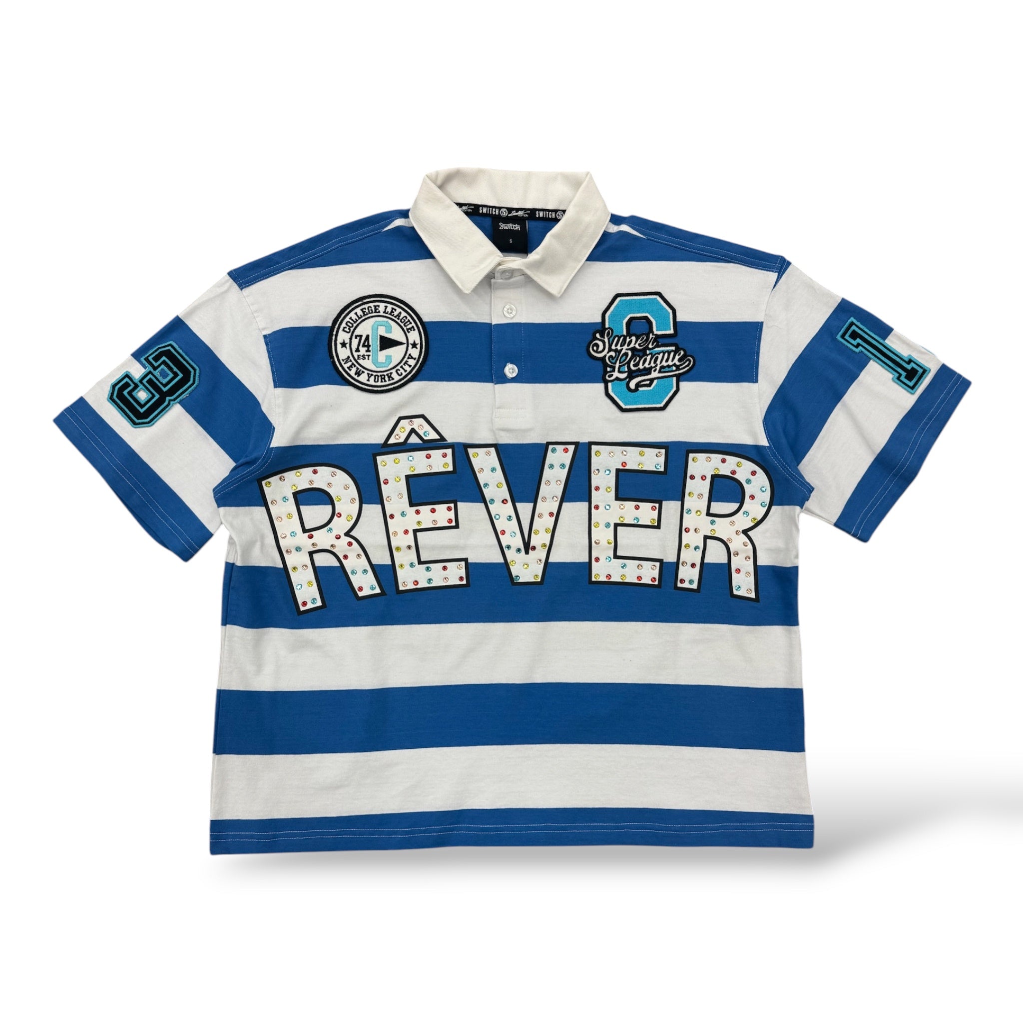 Switch 'Rever' Rugby Shirt- Blue