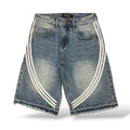 Prestige 'Striped' Jorts- Blue