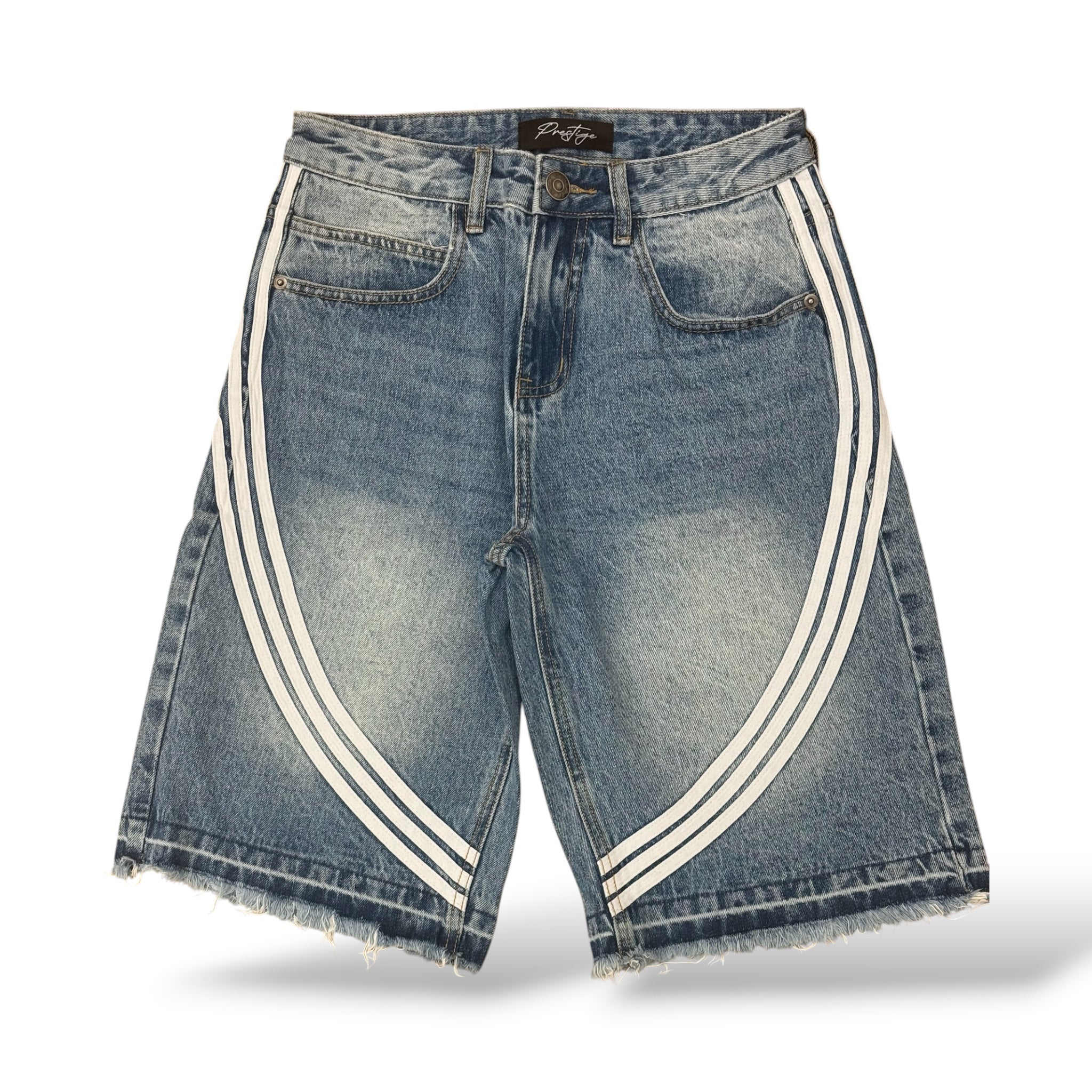 Prestige 'Striped' Jorts- Blue