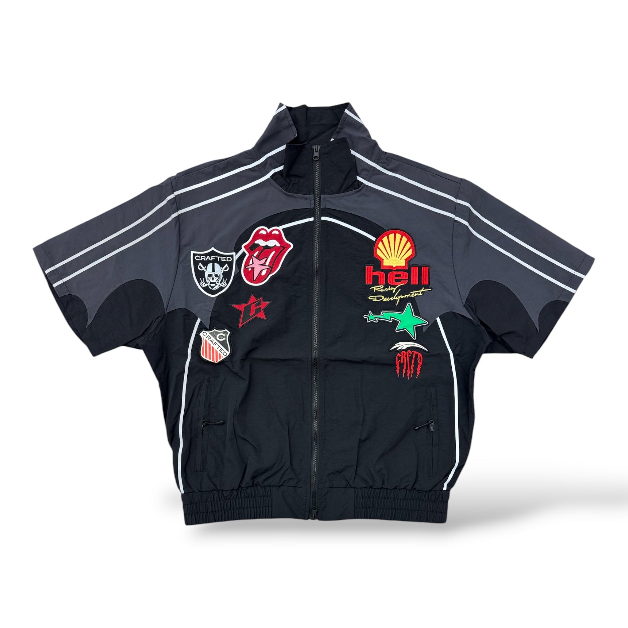 Crafted Fashion Nylon Shirt- Black