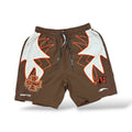 Crafted Fashion Nylon Shorts- Brown