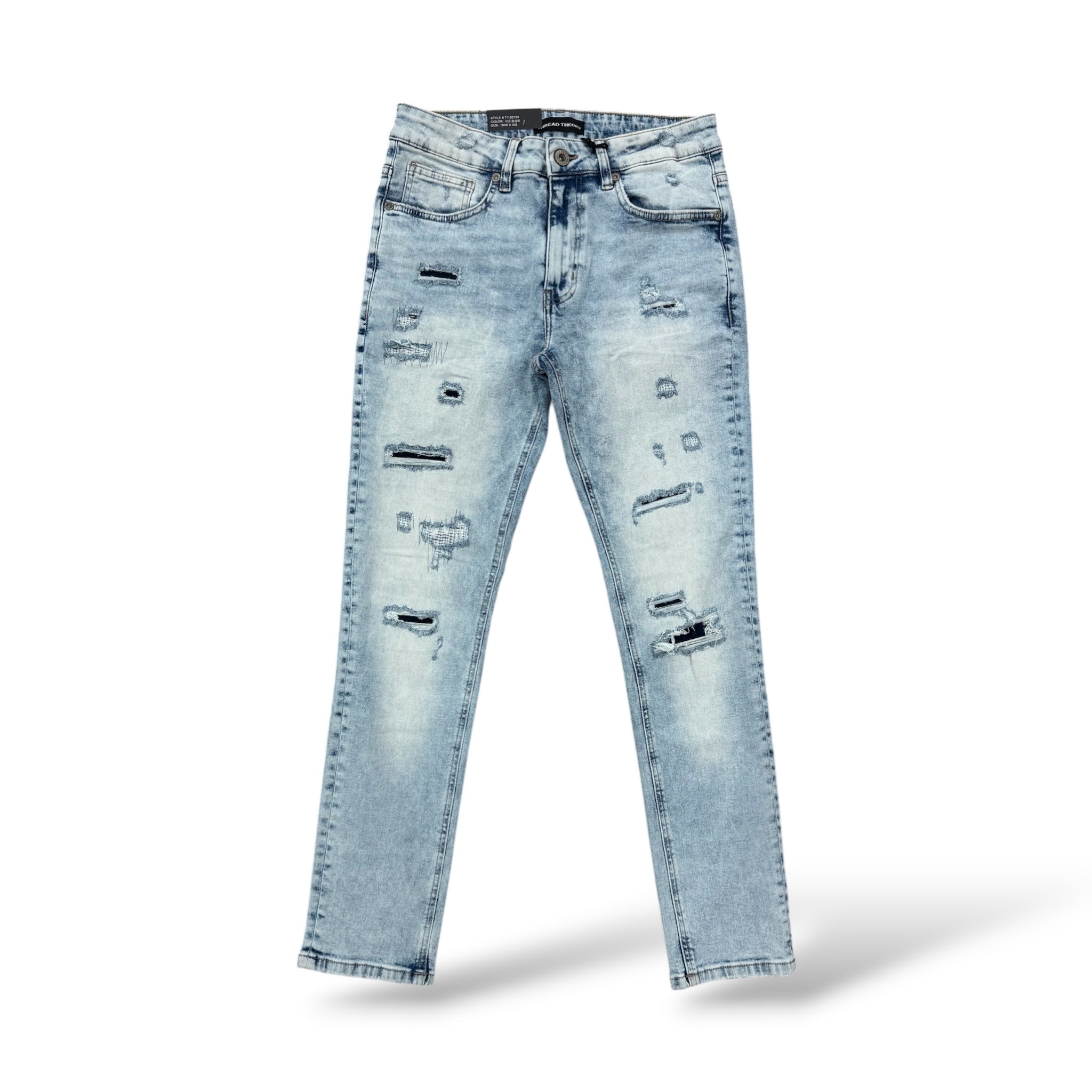 Thread Theory '0133' Skinny Jeans- Ice Blue
