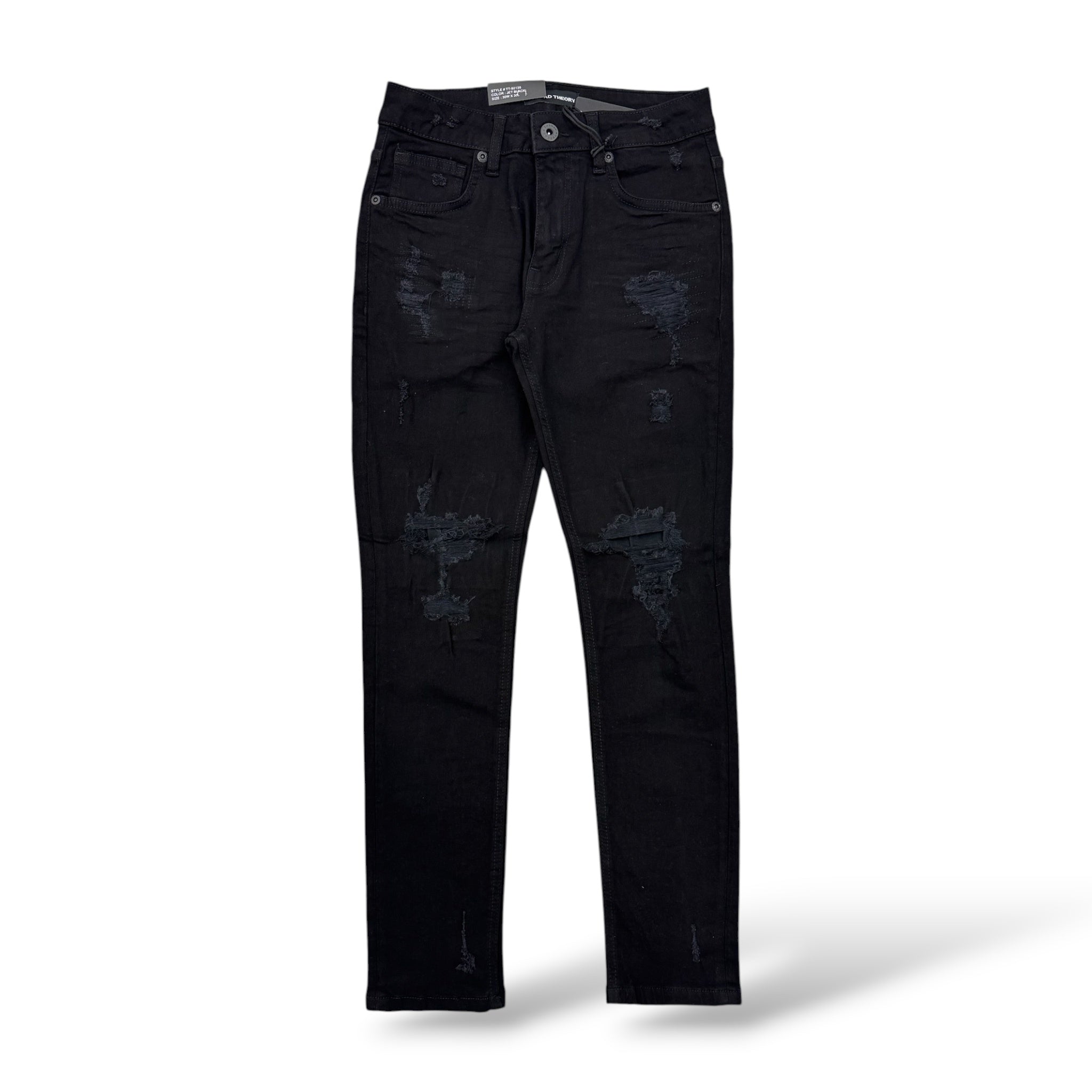 Thread Theory '0135' Skinny Jeans- Jet Black