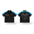 Shattered 'Nylon' Shirt- Black/Blue