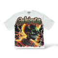 Majestik 'Punk' Oversized T-Shirt- Eggshell