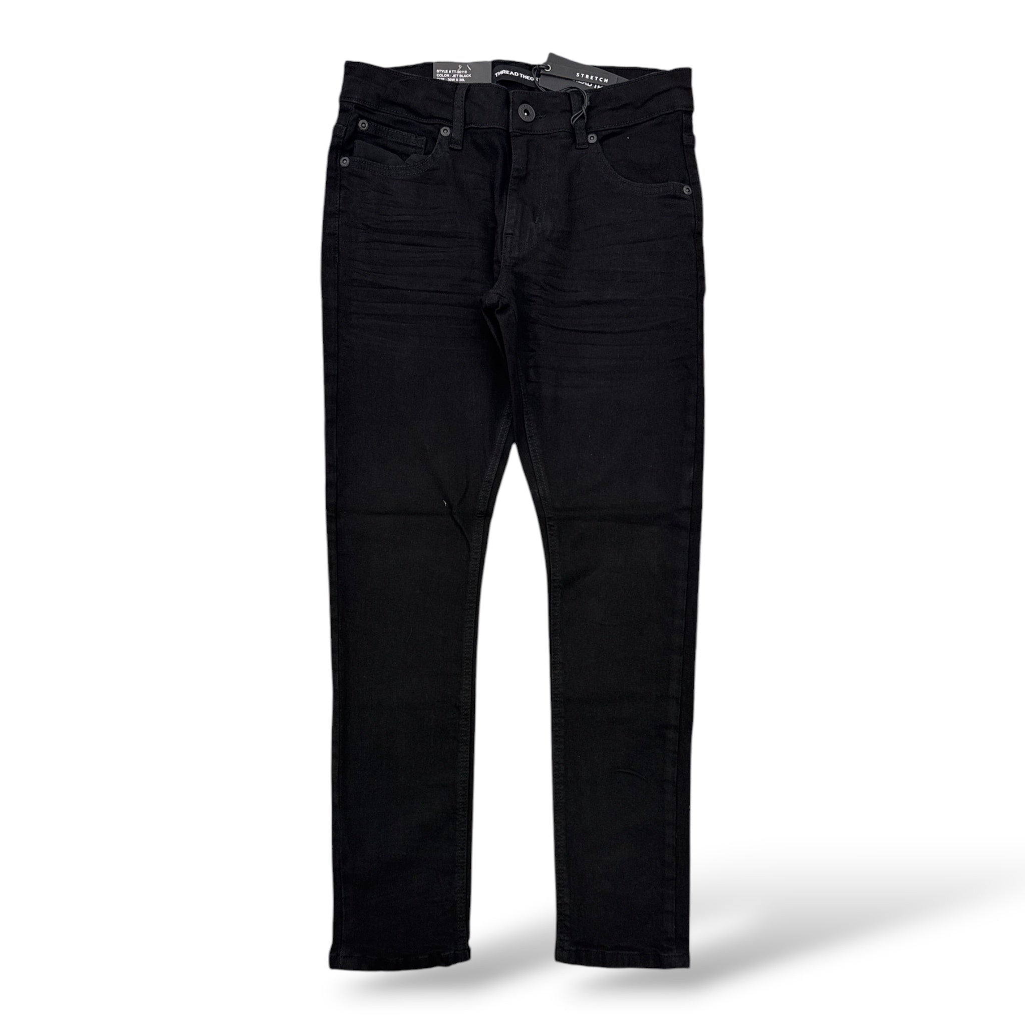 Thread Theory '0110' Skinny Jeans- Jet Black