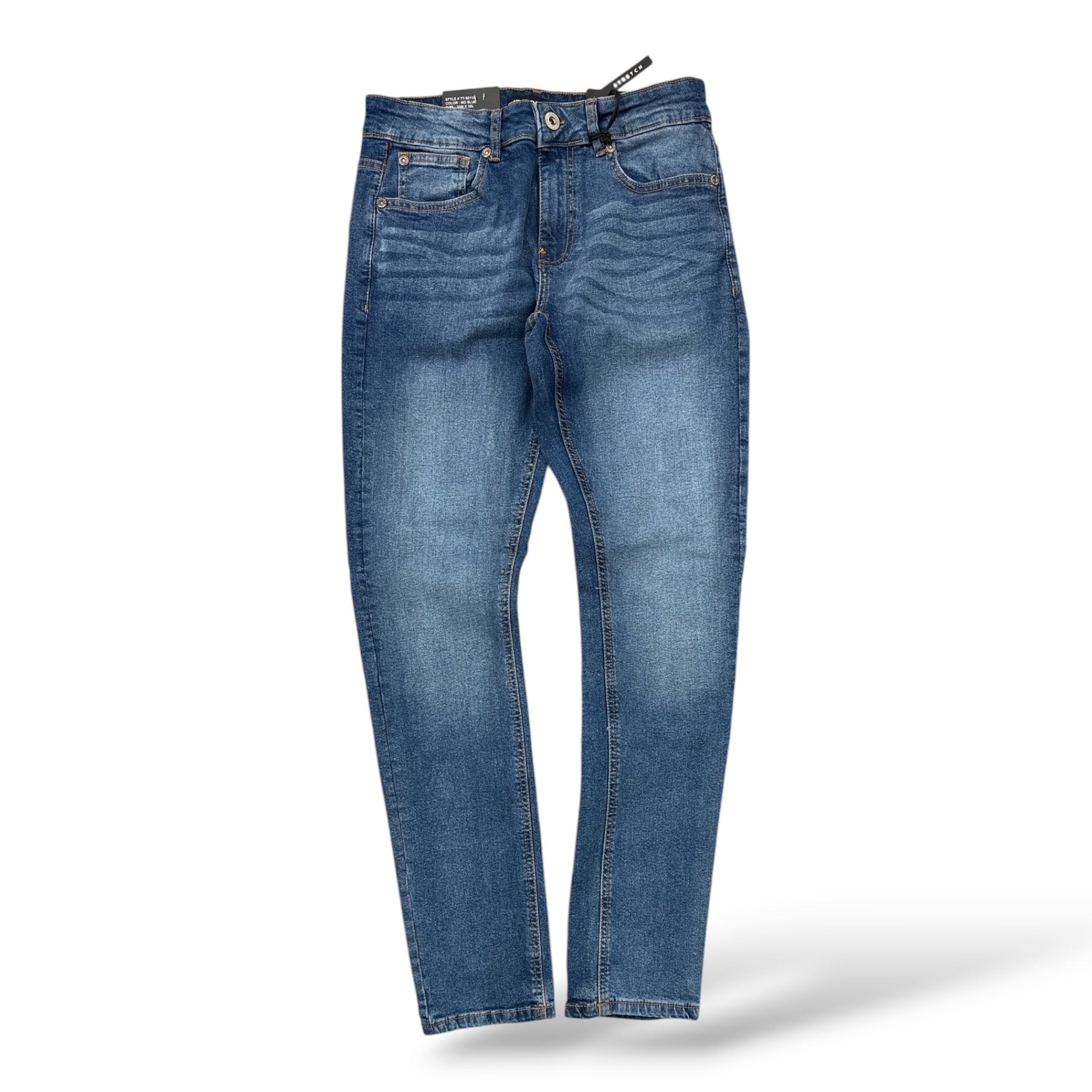 Thread Theory '0110' Skinny Jeans- Mid Blue