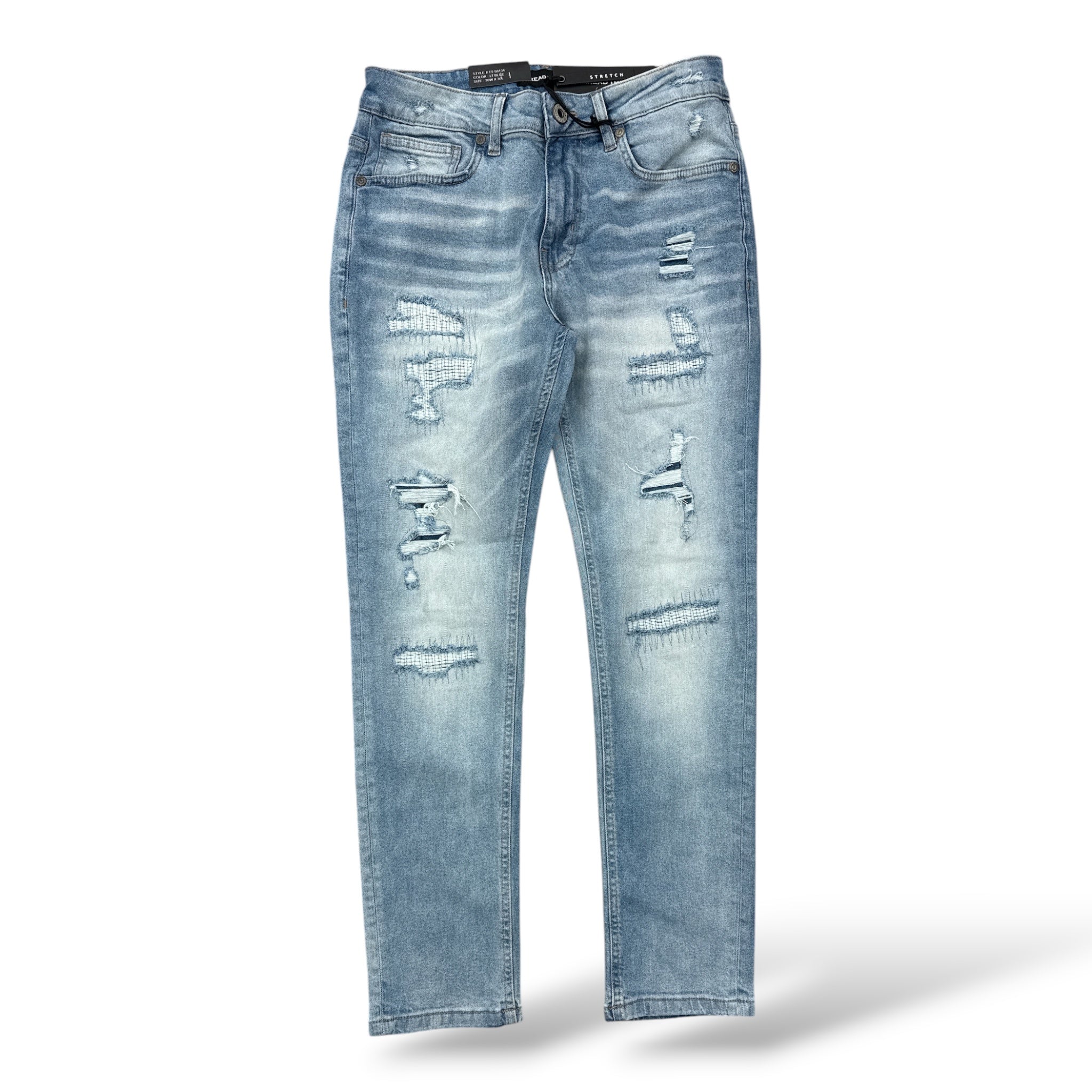 Thread Theory '0134' Skinny Jeans- Lt Blue