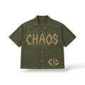 Chaos 'Nylon' Top- Olive Green/Cream