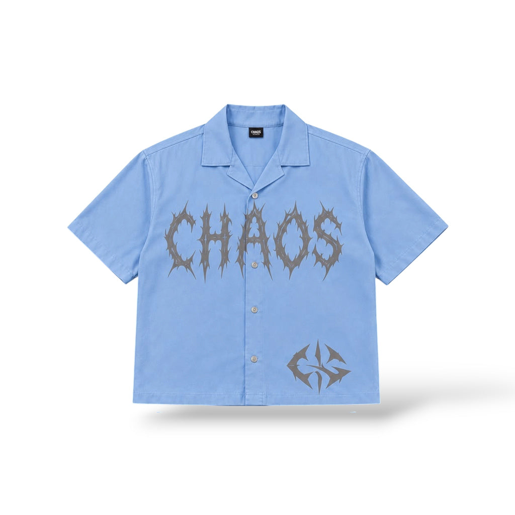 Chaos 'Nylon' Top- University Blue/Brown