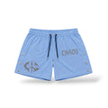 Chaos 'Nylon' Shorts- University Blue/Brown