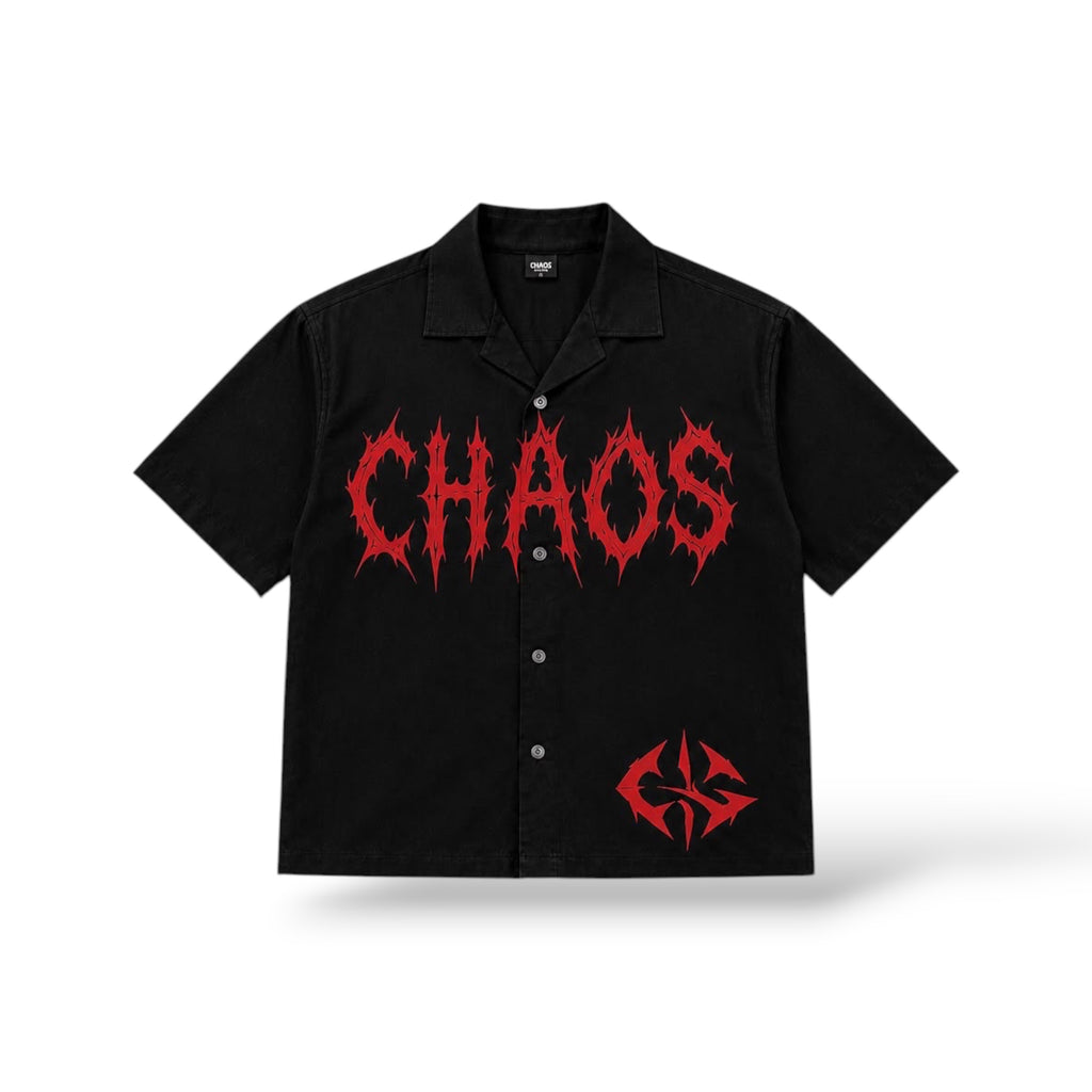 Chaos 'Nylon'  Top- Black/Red