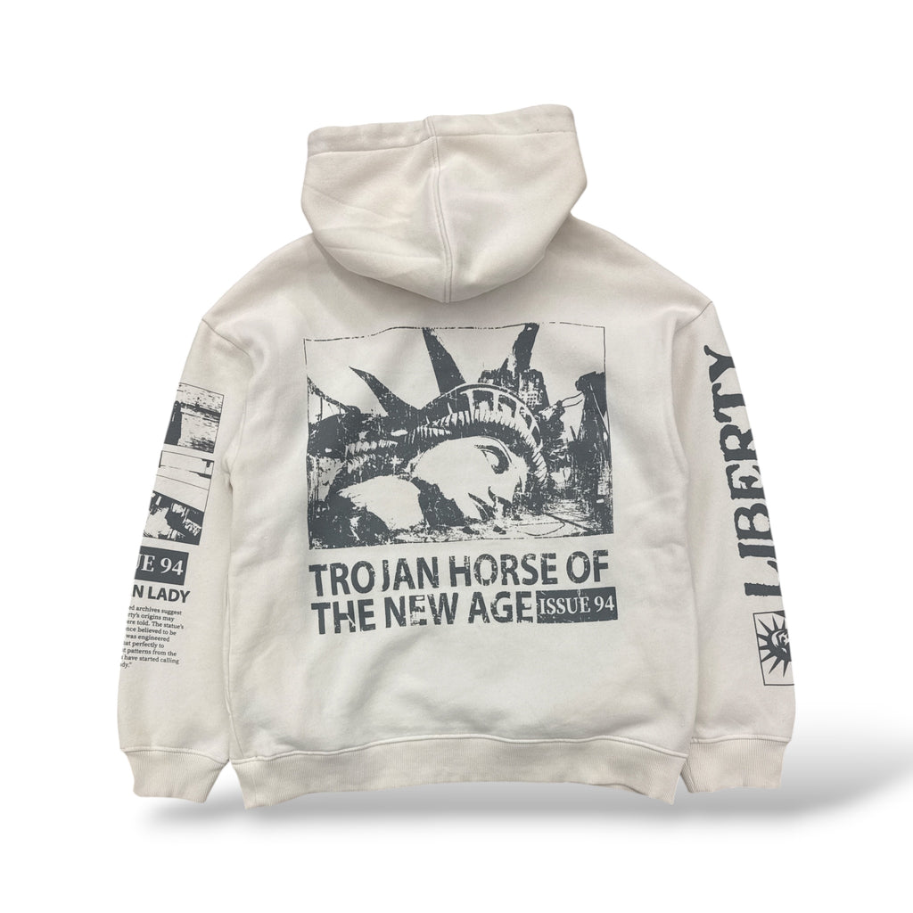PJ Mark 'Liberty Lies' Hoodie- Oatmeal
