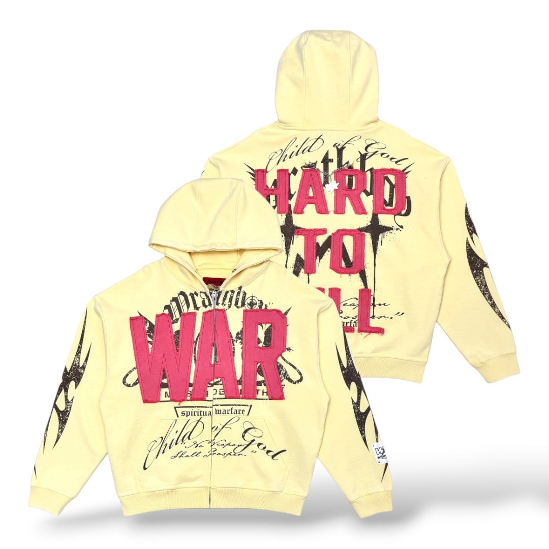 WrathBoy 'Hard To Kill' Hoodie- Lt Yellow