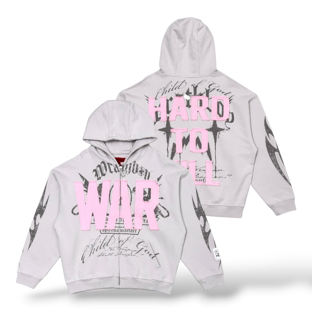 WrathBoy 'Hard To Kill' Hoodie- Pink