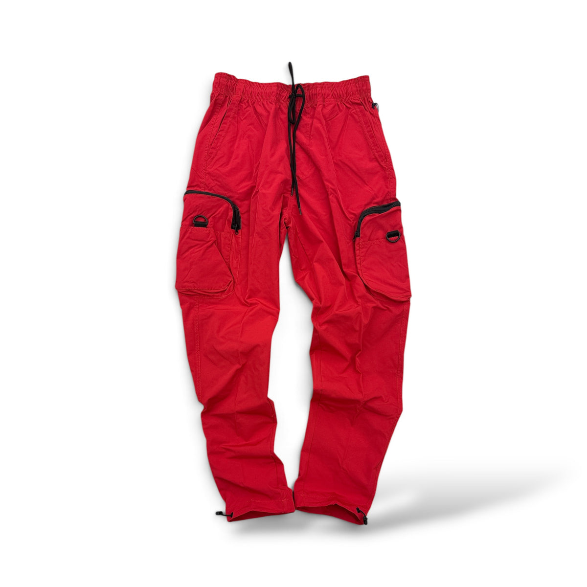 Royal Blue '304' Cargo Nylon Pants- Red