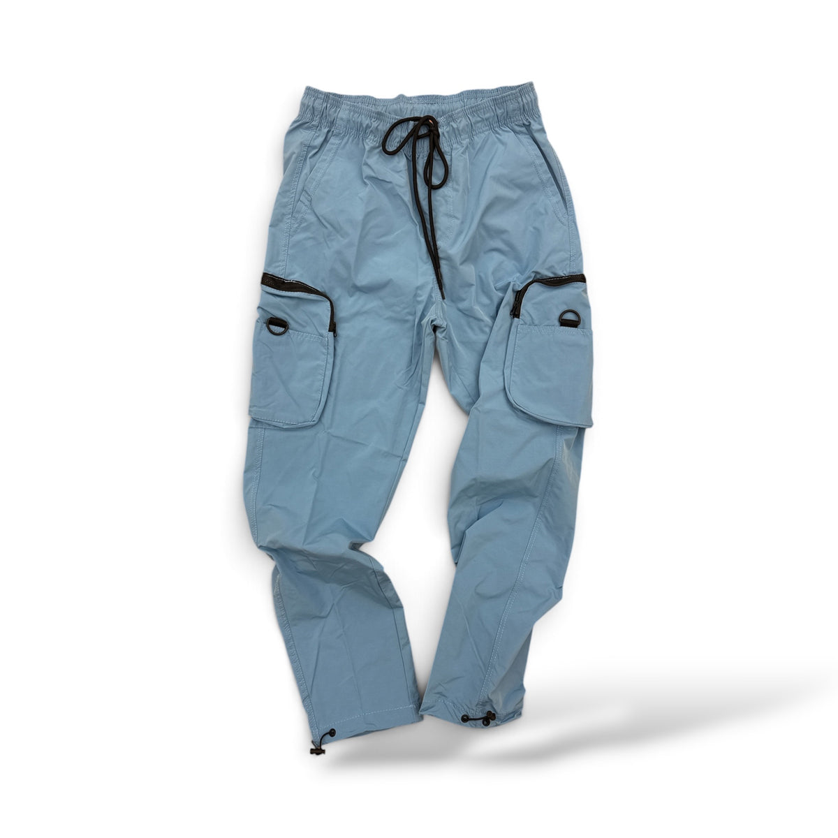 Royal Blue '304' Cargo Nylon Pants- Sky Blue