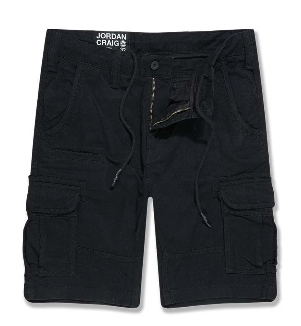 Jordan Craig  Cargo Shorts- Black