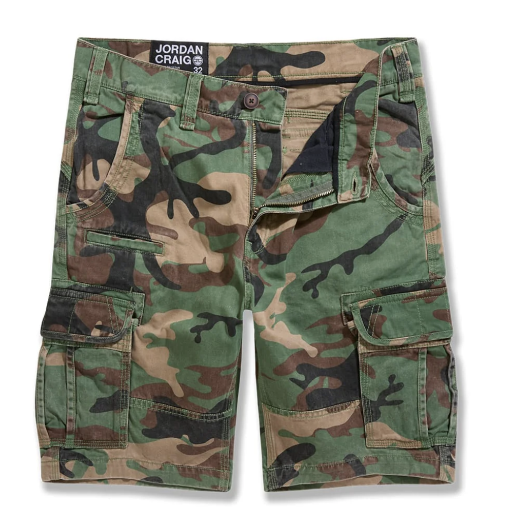 JC Camo Cargo Shorts- Vintage Camo