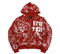 M.E 'Graffiti' Hoodie- Red