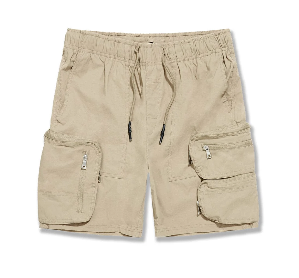 JC Travel Shorts- Khaki