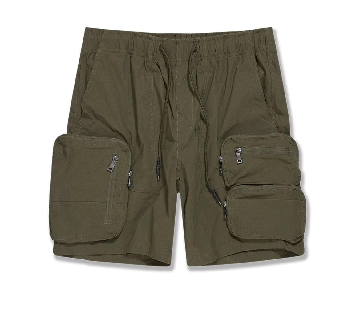 JC Travel Shorts- Olive